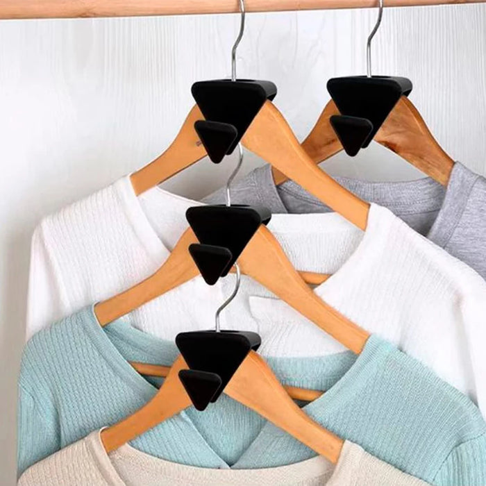 Revolutionize storage space with Danoz Direct - 12-24pcs Space triangular hanger! Say goodbye to clutter and hello to organized Wardrobe!