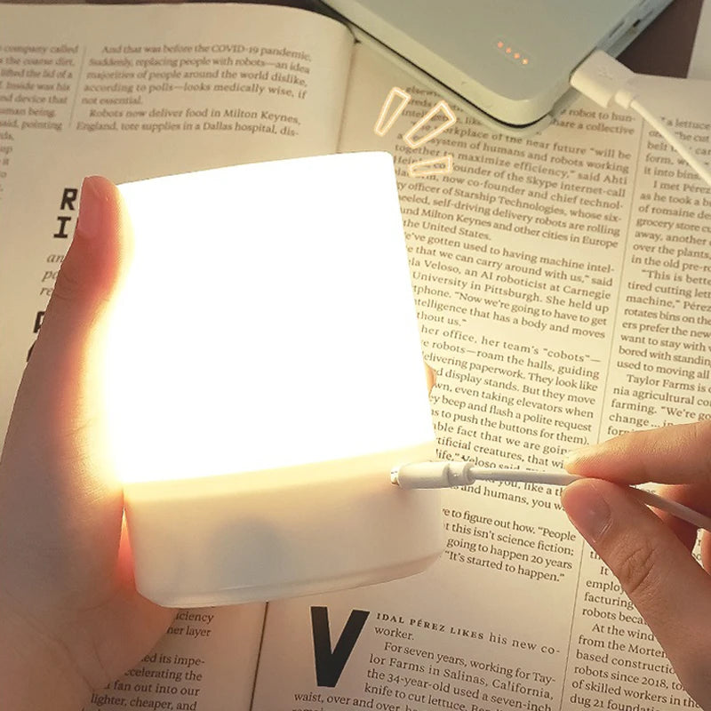 Danoz LightSmart Bedside LED Night Light 🌙 | Dimmable, Touch Control, USB Rechargeable — Buy 1 Get 1 More!