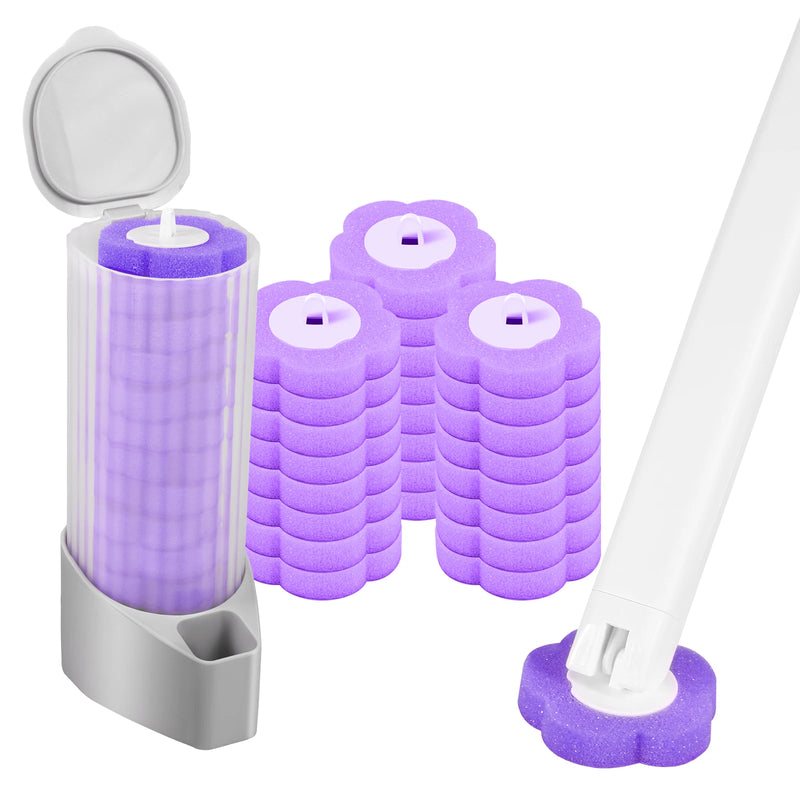 🚹 Danoz Toilet CleanSmart | Willstar Disposable Toilet Brush & Holder Set | Auto-Lid | 360° Deep Clean | Scented Heads | Wall or Floor Mount | 18–72 Heads | Free Postage!