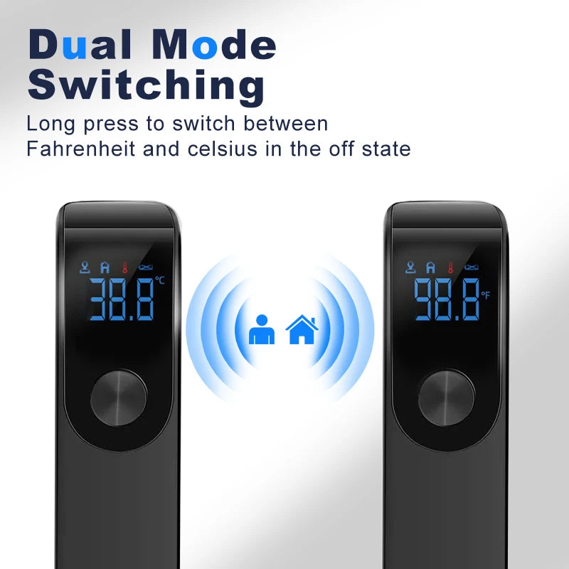 Stay confident in monitoring your health with Danoz Health AiQUE Digital Non-Contact Infrared Thermometer - Buy 1 Get 1 Free!