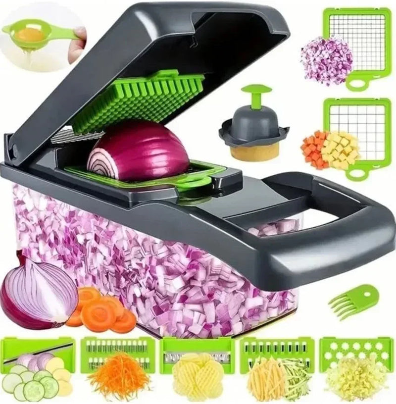 Danoz DicerMagic is a versatile 14/16-in-1 kitchen tool designed to simplify food preparation Nice Price!