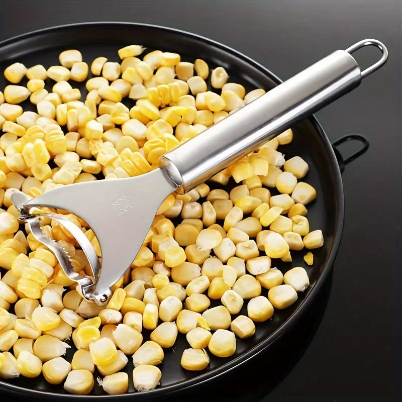 🌽 Danoz CookSmart | 6-Piece Bundle | Stainless Steel Corn Cob Stripper & Multifunctional Vegetable Peeler | Strip Corn in Seconds | Reusable | Buy 1 Get 1 More! 👌✨