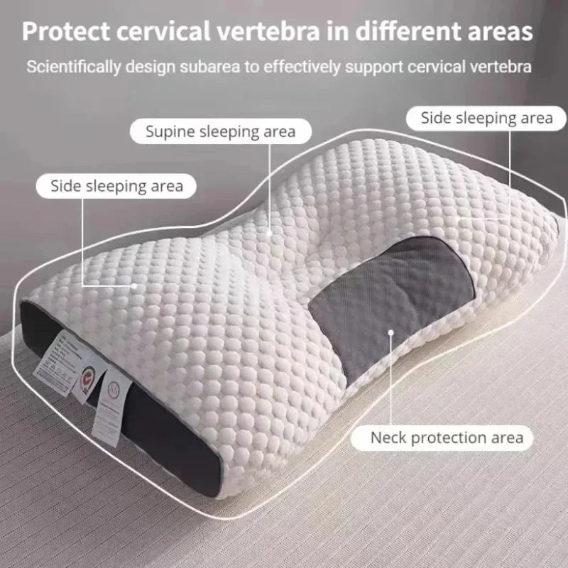 Danoz Beddings🛏️ Cervical Orthopedic Pillow. Made with soybean fiber, provides a tranquil sleeping experience - Buy 1, Get 1