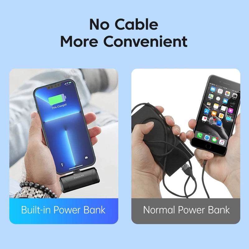Charge your iPhone, Samsung, on-the-go with Danoz Smart - KUULAA Mini Power Bank - Free Post - Pulse Charging