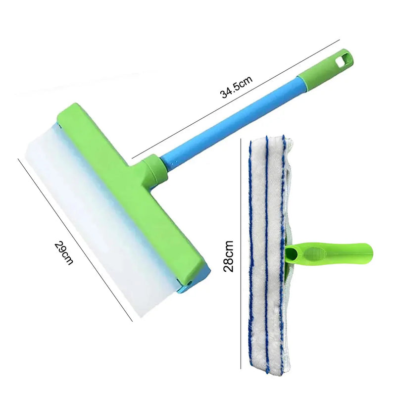 Sparkling windows without the squeaky frustration? This 12-inch silicone squeegee kit is your new best friend! Glide it across glass, mirrors, and shower doors to banish streaks and water spots in seconds