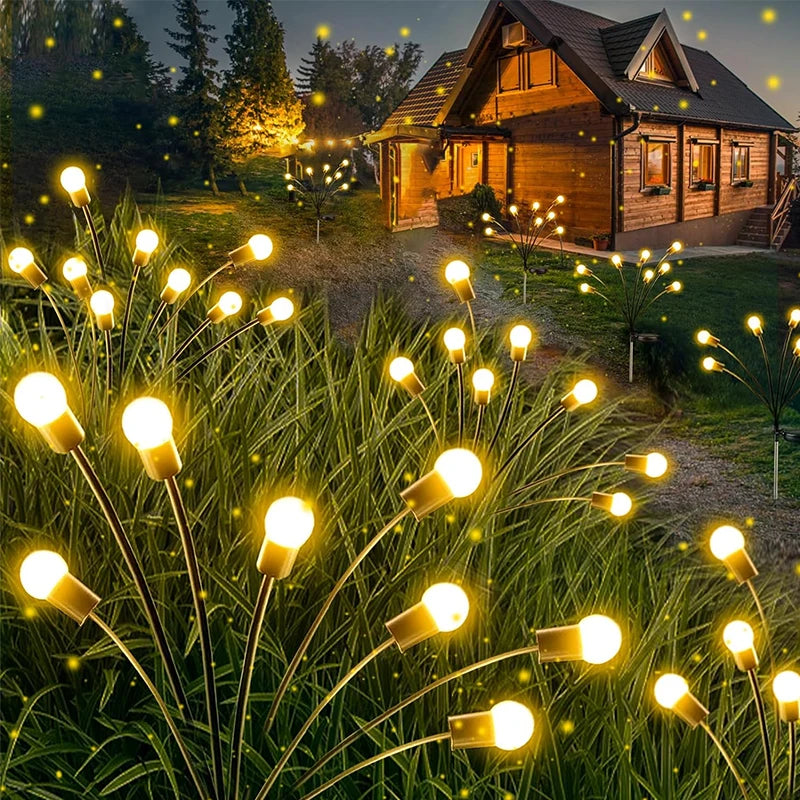 Danoz Lights - Garden Lights-New Upgraded Solar Powered Firefly Lights Outdoor Waterproof Vibran Garden Lights for Decoration , Buy 1 Get 1 Free!i
