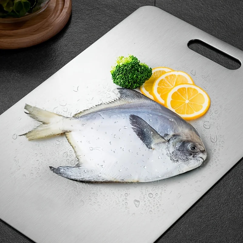 🔪 Danoz KitchenSmart | 2-Pack Stainless Steel Cutting Board Set | Heavy Duty | Non-Slip | BPA Free | Rust Proof | FCM Certified | Meat & Vegetables ✨