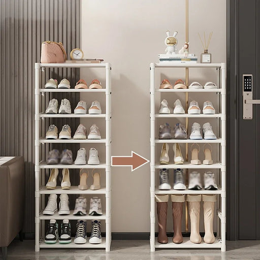 Maximize storage space with Danoz Shoe 👠 Rack Storage Organizer. 5-8 layers, store all your shoes and keep them organized 👟