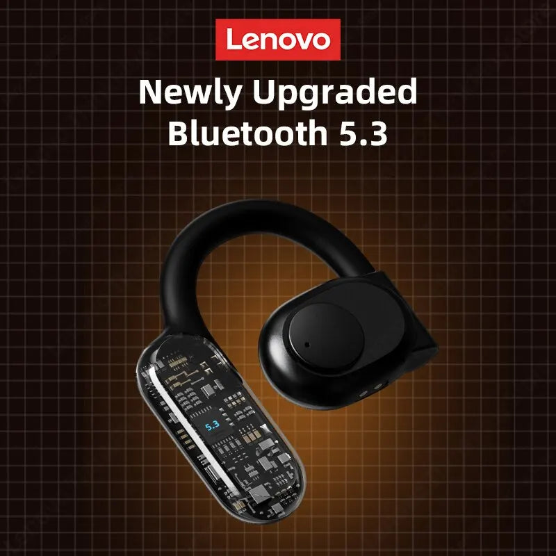 Ultimate sound quality and comfort with Danoz Direct - Lenovo LP76 OWS Earhook Earphones! Featuring Bluetooth 5.3 for low latency gaming