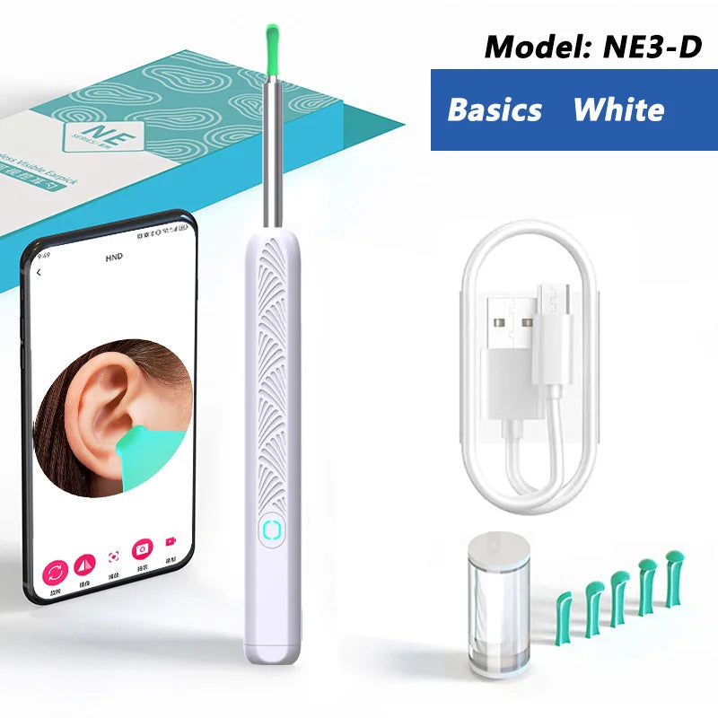 Danoz EarcareSmart - Visual Ear Wax Cleaner with Camera Safe Earwax Removal Endoscope with 5M Camera Luminous Otoscope Ear Cleaning Tools Ear Care - Buy 1 Get 1 Free!
