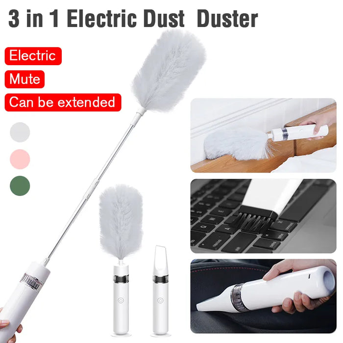 Danoz Direct - Effectively clean your home with Danoz Direct DusterMaster Spin with Vacuum, ! Easy USB Rechargeable
