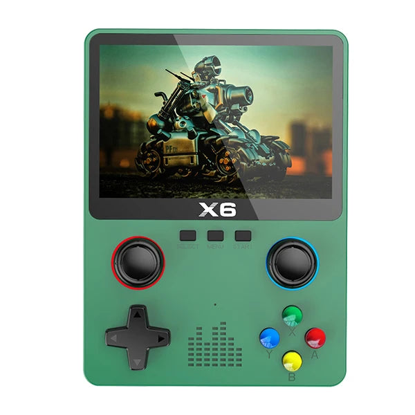 Danoz Kids -  X6 3.5Inch IPS Screen Handheld Game Player Dual Joystick 11 Simulators GBA Video Game Console for Kids Gifts