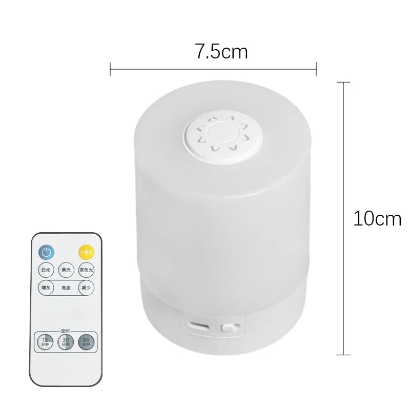 Danoz LightSmart Bedside LED Night Light 🌙 | Dimmable, Touch Control, USB Rechargeable — Buy 1 Get 1 More!