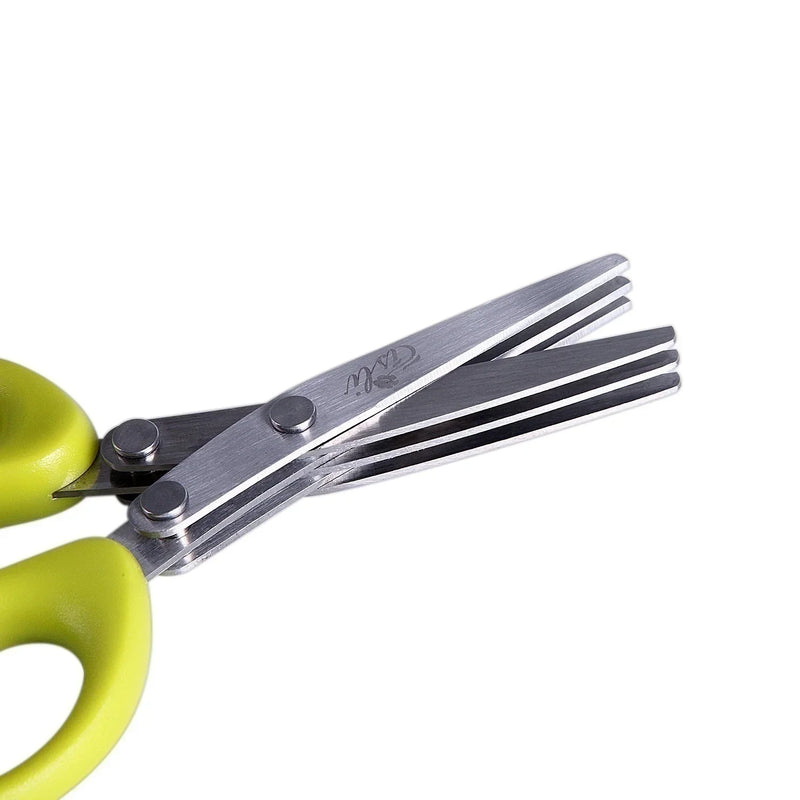 ✂️ Danoz CookSmart | Multi-Layer Stainless Steel Kitchen Scissors | 3 or 5 Blade | Herb, Scallion & Laver Cutter | Cooking Tool