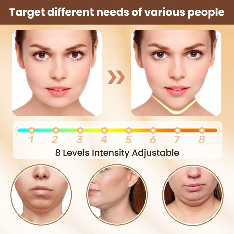 ✨ Danoz BeautySmart | Hailicare EMS V-Face Lifting Device | 6 Modes | 8 Levels | Microcurrent | Double Chin Removal | LED Vibrate Upgrade Available 💎