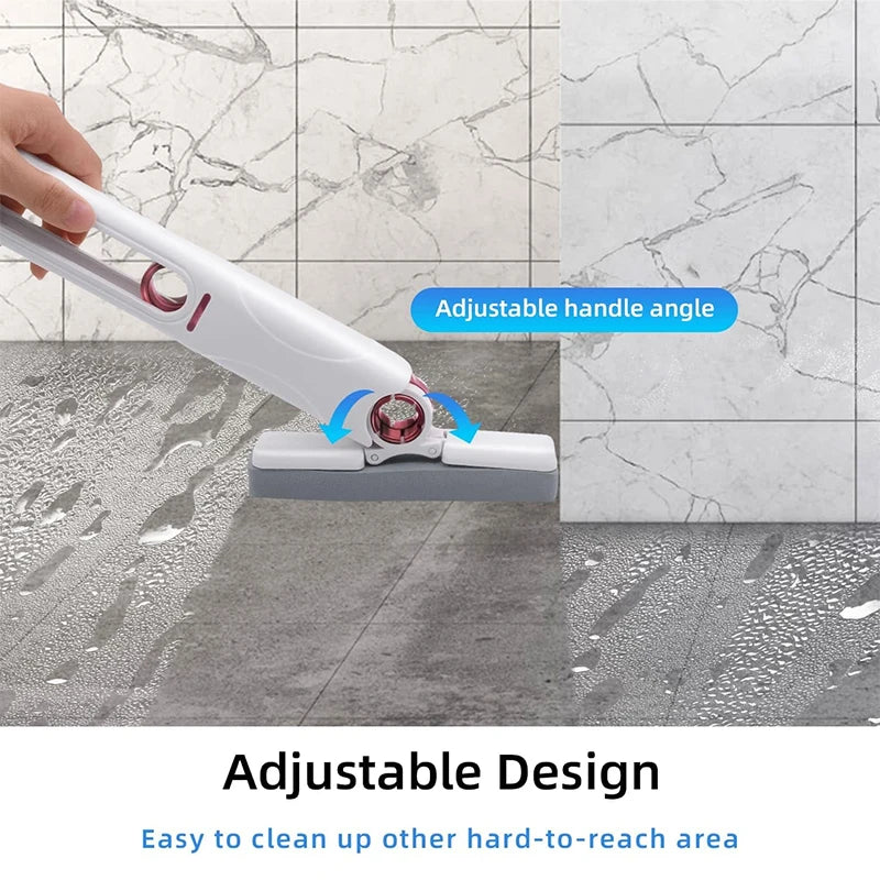 Danoz CleanSmart - Mini TopMop Portable Self-Squeeze Self Wringing Mop Strong Absorbent Sponge Mops - Buy 1 Get 1 Free!