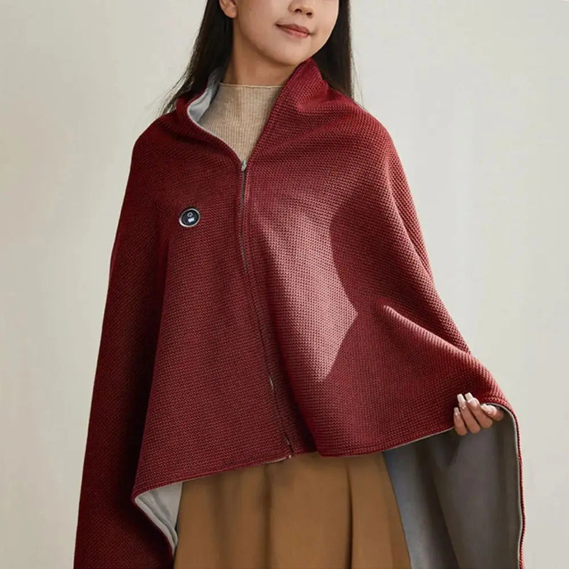 Danoz WinterSmart | USB Electric Heated Blanket | Wearable Shawl | 3 Heating Levels | Washable & Portable | Home, Office & Outdoors 🧣🔥