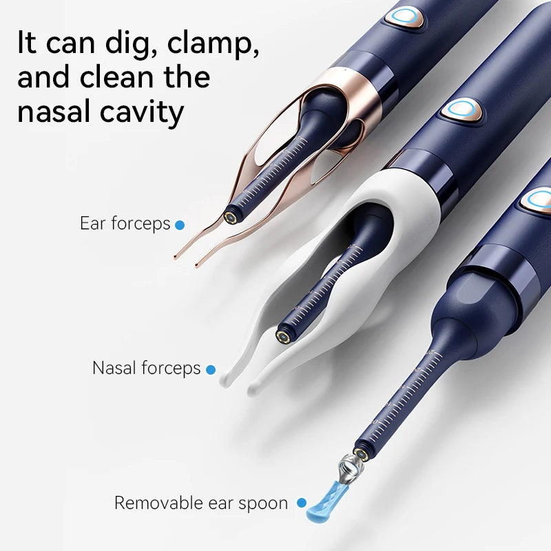 Danoz EarcareSmart - Super Bundle! Upgraded Smart Visual Ear Wax Cleaner With Camera 800W HD Endoscope Multi-Functional Visual Ear Cleaning Tool Includes Storage