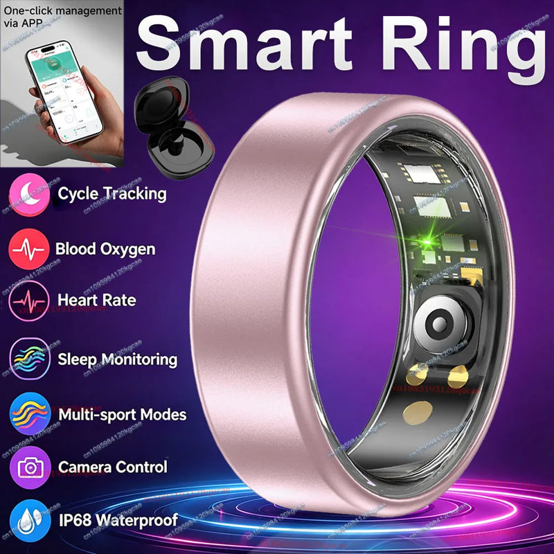 💍 Danoz TechSmart | Ola Esporte Smart Ring | Heart Rate SpO2 Sleep Monitor | IP68 | Multi-Sport | Female Cycle Tracking | Sizes 6–14 | Holiday Gift ✨