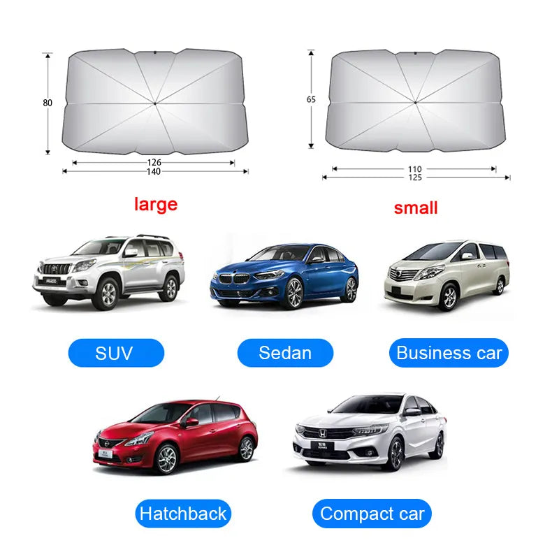 Danoz CarSmart - Sun Shade Umbrella - Designed to protect your interior and block out intense heat - Buy 1  Get 1 more!