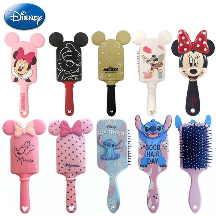 Danoz Brands - Disney Air Cushion Massage Combs Stitch Mickey Minnie Cartoon Anime Figures Hair Brush Hairdressing Tool Haircare Kids Toys Gift