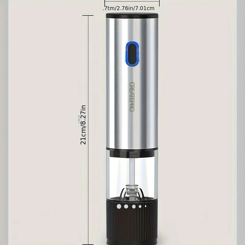 🧂 Danoz SaltPepperSmart | Electric Salt & Pepper Grinder Set | USB Rechargeable | Adjustable Coarseness | Ceramic Burr | One-Hand Operation