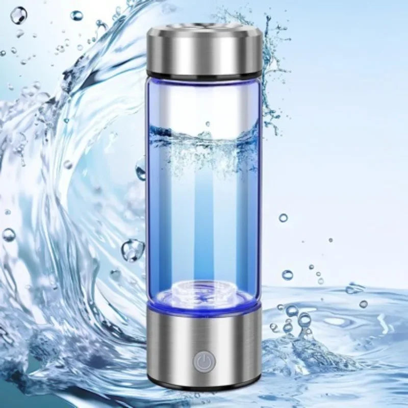 💧 Danoz WaterSmart | ZARTSEN Hydrogen-Rich Water Generator Bottle | Titanium | USB Rechargeable | Portable Ionizer | Healthcare Water Cup | Silver | Free Postage!