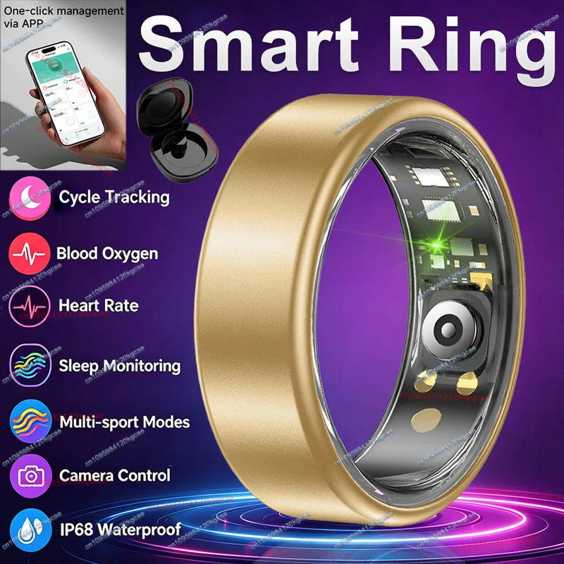 💍 Danoz TechSmart | Ola Esporte Smart Ring | Heart Rate SpO2 Sleep Monitor | IP68 | Multi-Sport | Female Cycle Tracking | Sizes 6–14 | Holiday Gift ✨