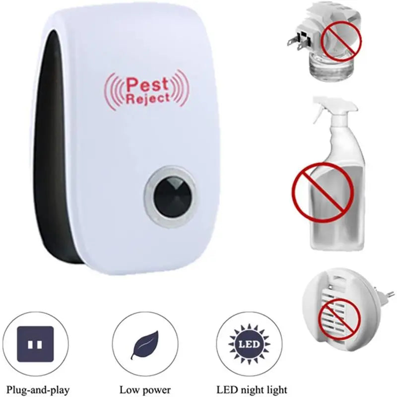 Protect your home effortlessly with Danoz Direct Pest Reject Ultrasound Repeller - Buy 1 Get 1 Free!
