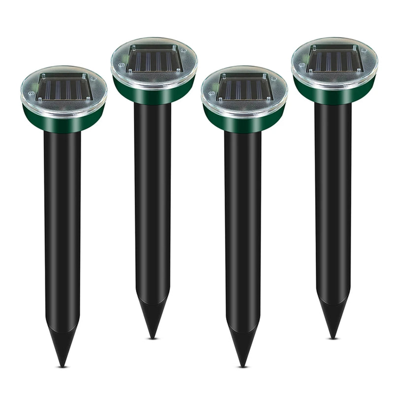 Keep your garden critter-free with Danoz Pest Outdoor Solar Repellent Lamp! This ultrasonic marvel uses electronic vibrations to send unwanted rodents, snakes, and insects