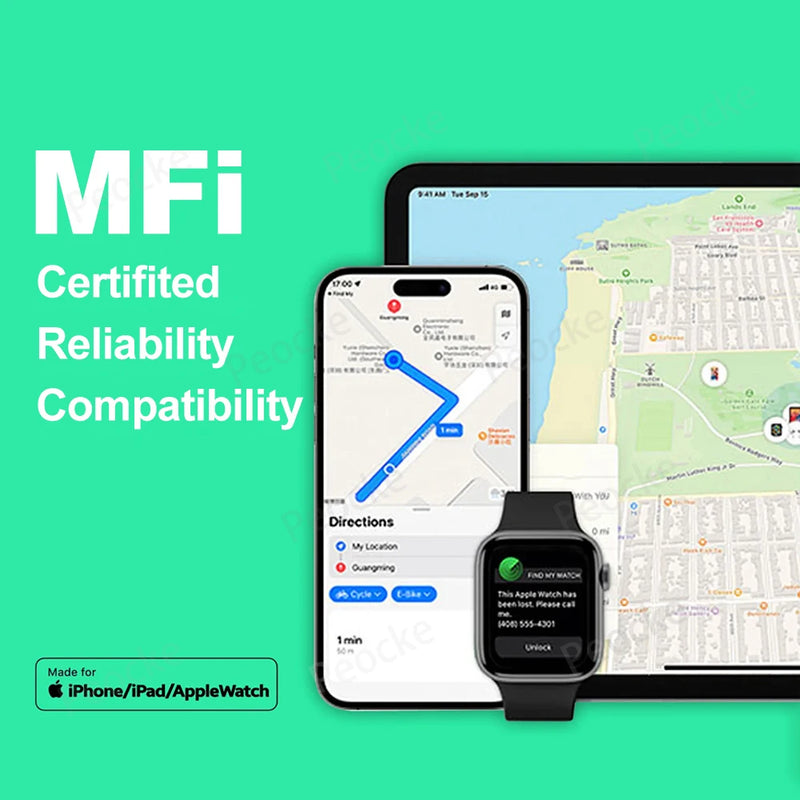 📍 Danoz TrackimoSmart | Wallet GPS Tracking Card | Apple Find My | Ultra-Thin | Wireless Charging | IP67 | iOS 14.5+ | 1 or 2 Pack