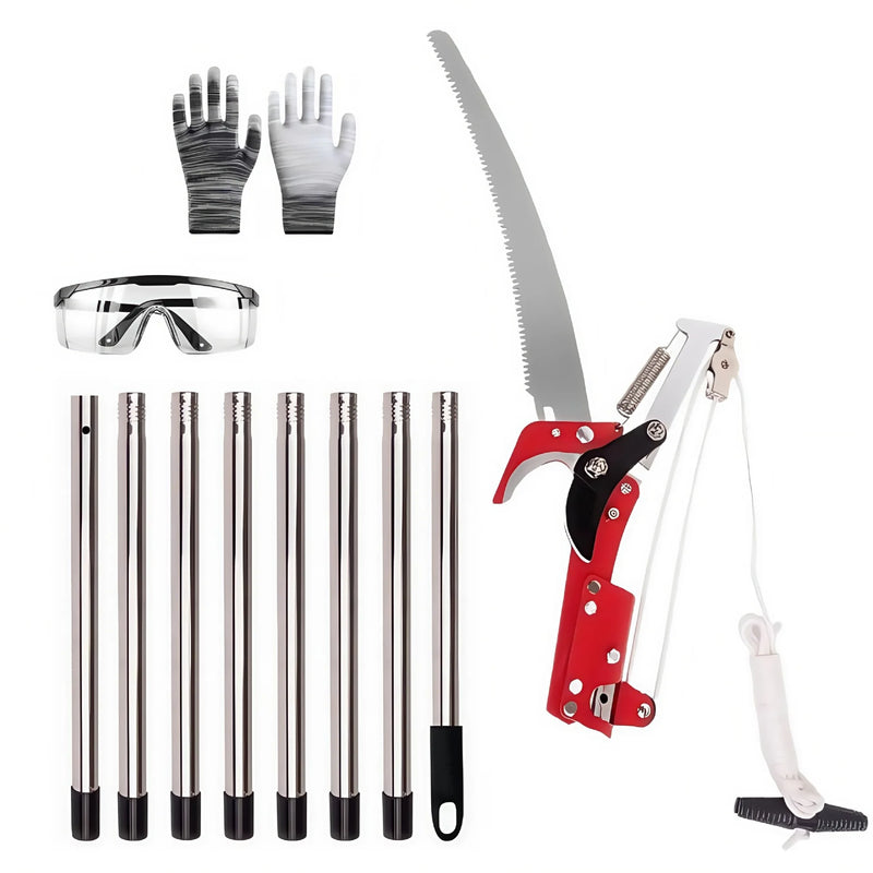 🌳 Danoz GardenSmart | Extendable Tree Pruner Saw | High-Reach Branch Trimmer | Pruning Shears & Harvester | Metal | Choose 2.2m, 2.6m or 2.9m ✨