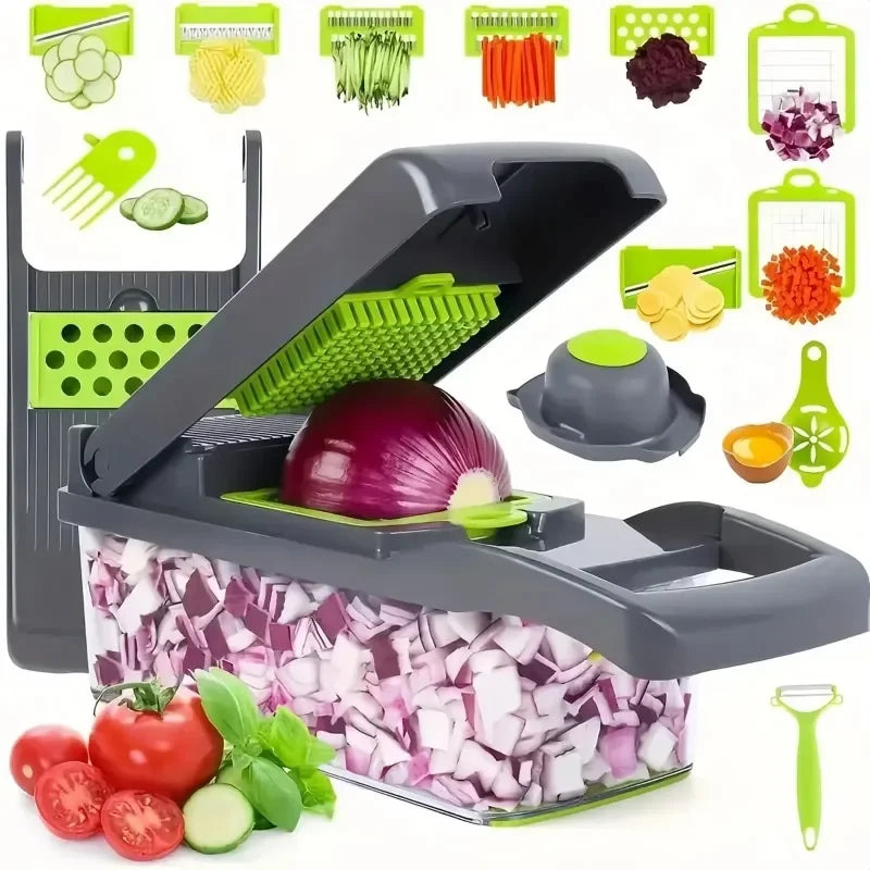 Danoz DicerMagic is a versatile 14/16-in-1 kitchen tool designed to simplify food preparation Nice Price!