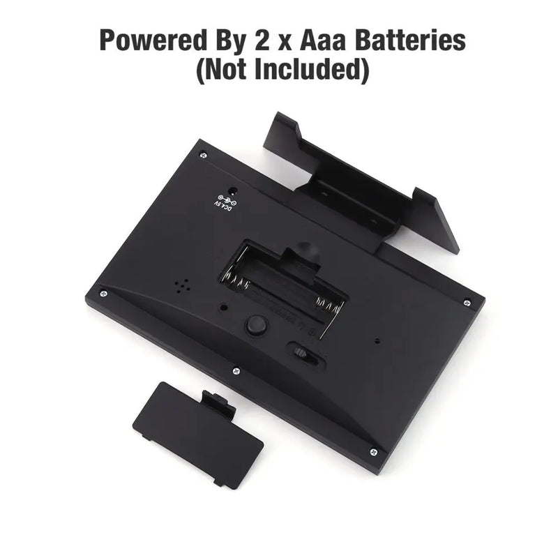 Danoz Exclusive - Digital Alarm Clock With Backlight, Electronic Desktop Temperature Humidity Monitor,12/24H Digital Desk Clock With Snooze