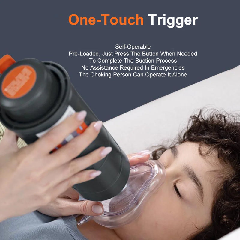 🏺 Danoz EmergencySmart | Portable Heimlich & CPR Rescue Device | Auto First Aid | Choking Rescue Mask | Adults & Kids | Emergency Breathing ✨