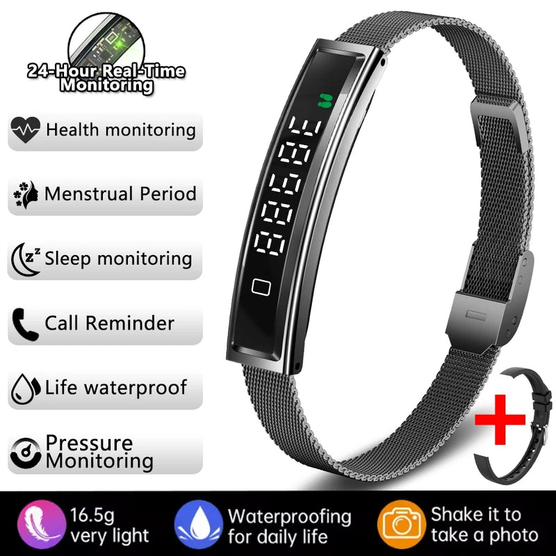 ⌚ Danoz WatchSmart | ChiBear Fashion Smart Bracelet | IP67 Waterproof | Heart Rate | Blood Oxygen | Sleep & Stress Monitor | Bluetooth 5.3 | Nx Wear App | 9 Colour Options