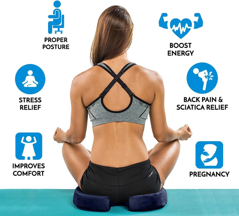 Danoz Health - Gel Cushion Non-slip Gel and Memory Foam Coccyx Cushion Office Chair Cushion Car Cushion Sedentary Artifact