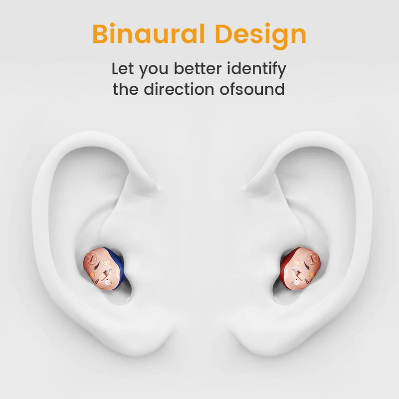 🦻 Danoz HearSmart | Rechargeable Hearing Aids – Wireless Sound Amplifier | ITE Mini Invisible Design | Elderly & Deaf Listening Device