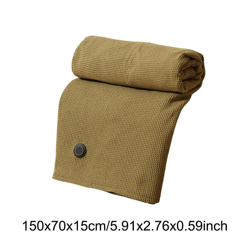 Danoz WinterSmart - Wearable USB Electric Heated Blanket 3 Heated Level Throw Blanket with 5000mAh Power Bank Heating Blanket Shawl For Home Office