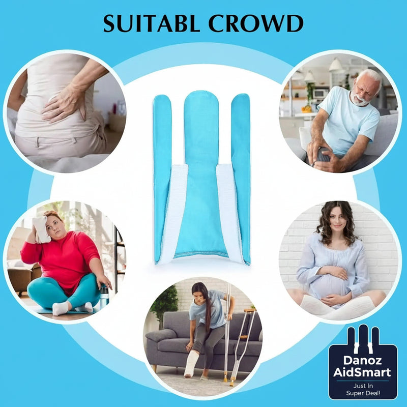 Collage of people using a product with text 'Suitable Crowd' on a blue background