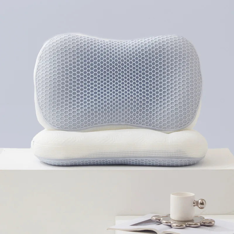 Danoz SleepSmart - Honeycomb Relief Pressure Cat Belly Pillow Cervical Protection And Sleep Aid Super Soft And Comfortable Pillow