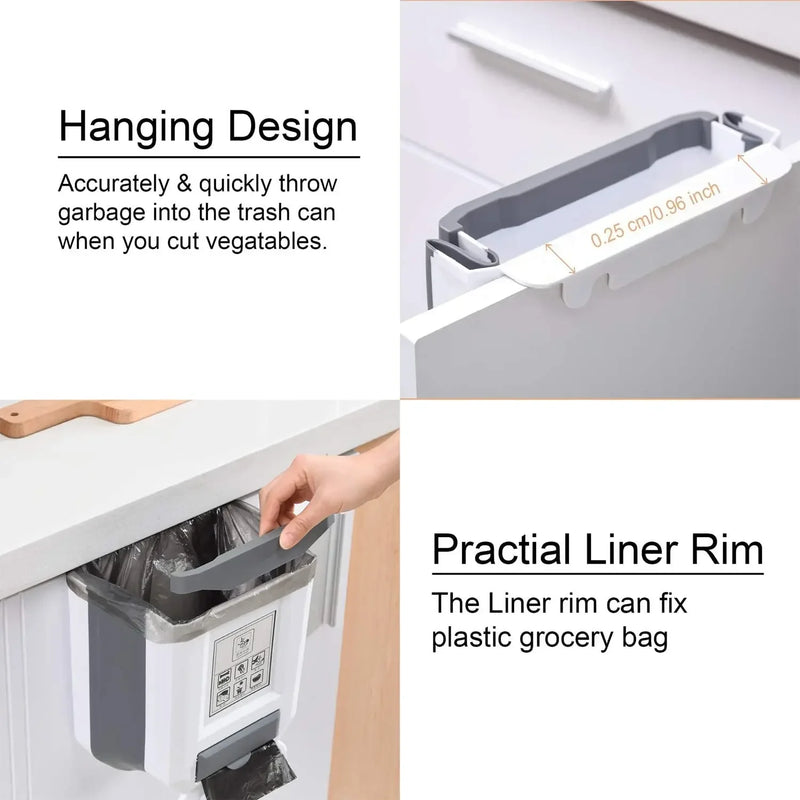 Danoz Cleaning - Exclusive Collapsible Rubbish Bin! Available in 7L or 10L - Smart idea