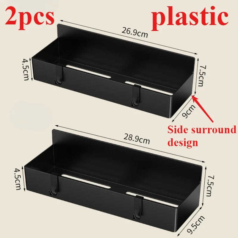 Danoz StoreSmart – Stick, Store & Organise! Magnetic Side Hanging Storage Shelf for Fridge, Washing Machine & Kitchen – Multifunctional, Space-Saving & Super Handy! 🧲✨