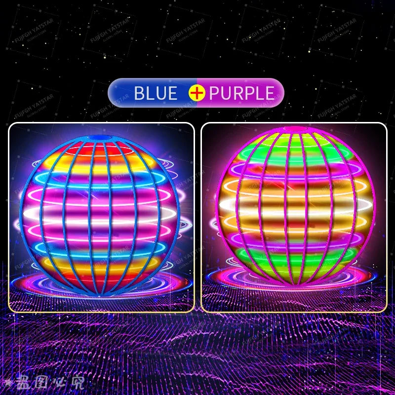Danoz Toys - Flying Ball Boomerang Fly Orb Magic With LED Lights Drone Hover Ball Fly Nova Orb Flying Spinner Children Toys Christmas Gifts - Buy 1 Get 1 Free!