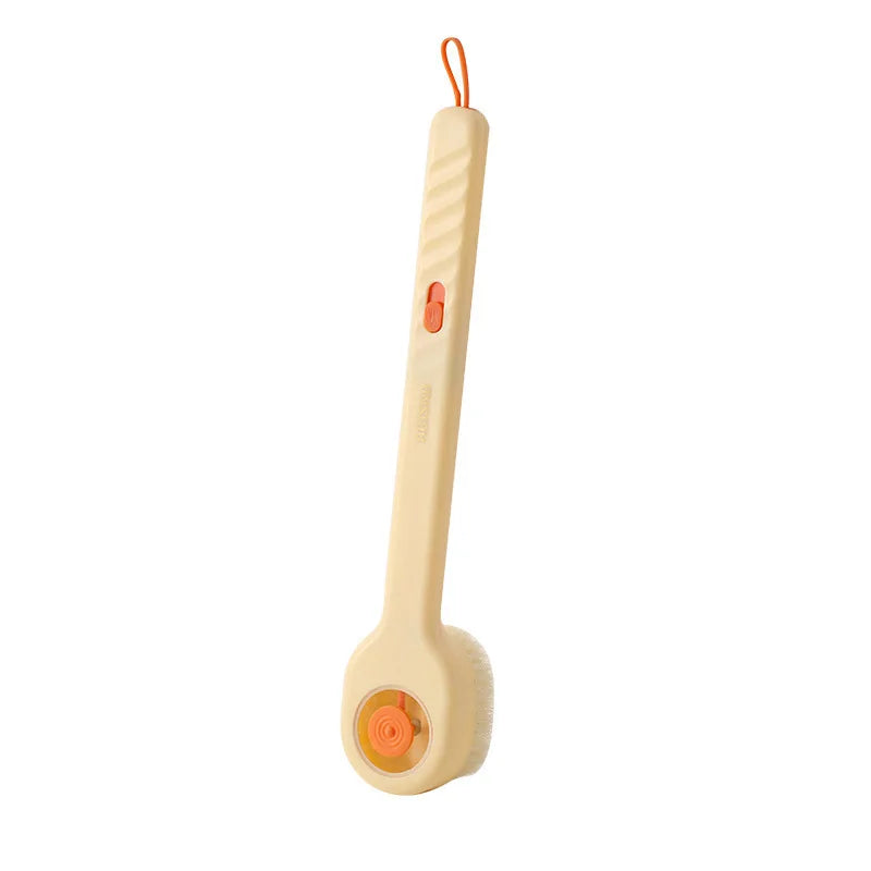🚿 Danoz ShowerSmart | Liquid-Filled Long Handle Bath Brush | Soft Bristles | Back Scrubber | All Skin Types | Yellow / Blue / White | Buy 1 Get 1!