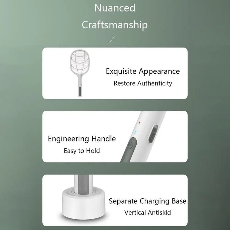 Danoz Exclusive 3-in-1 Electric Mosquito Zapper! With its 3500V USB rechargeable technology + Use as Night Light Zapper