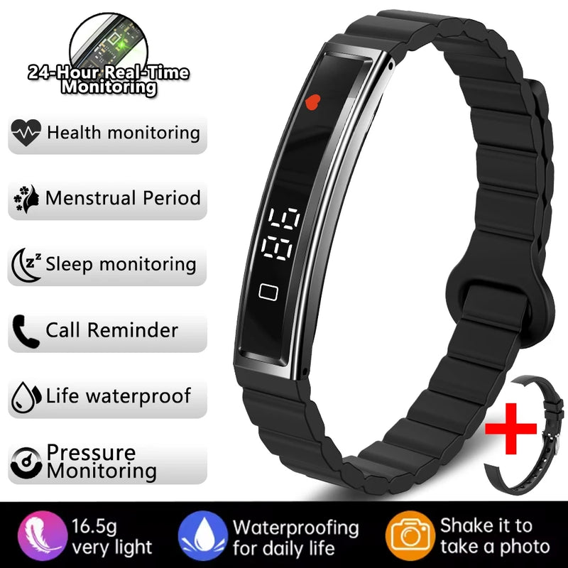 ⌚ Danoz WatchSmart | ChiBear Fashion Smart Bracelet | IP67 Waterproof | Heart Rate | Blood Oxygen | Sleep & Stress Monitor | Bluetooth 5.3 | Nx Wear App | 9 Colour Options