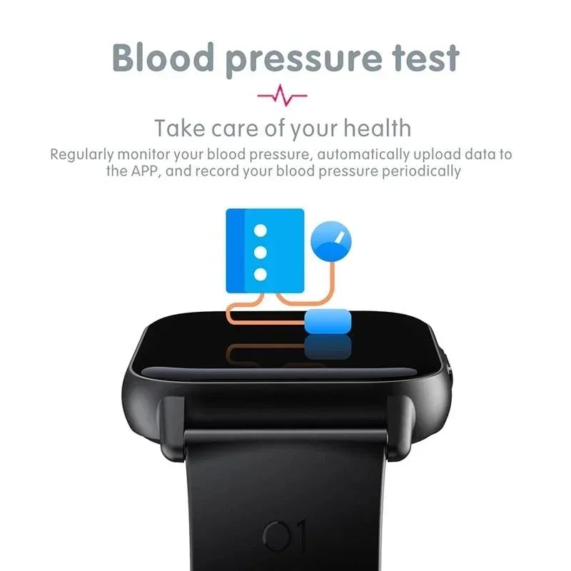 Danoz Smart - Xiaomi New 1.69 Inch Smart Watch Men Body Temperature Full Touch Smartwatch Women Accurate Oxygen Monitor Clock 2023 PK P8