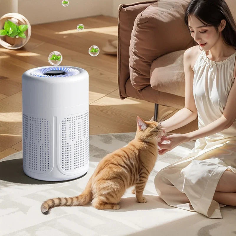 🌬️ Danoz AirSmart | Tinsol Mini Air Purifier | HEPA + Activated Carbon | Negative Ion | 99.97% Filtration | Formaldehyde & Odour Removal | ≤30dB | USB | 5–50m²