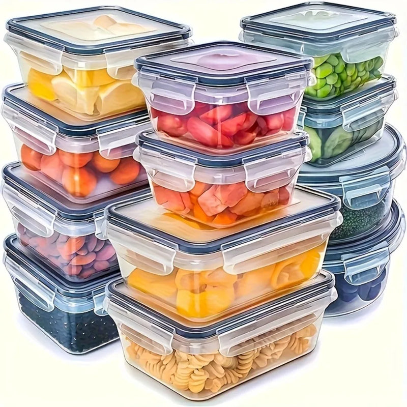 🍱 Danoz StoreSmart | 8pc BPA-Free Airtight Food Containers | Locking Lids | Microwave & Freezer Safe | PP Plastic | Dry Goods, Fruit & Veg
